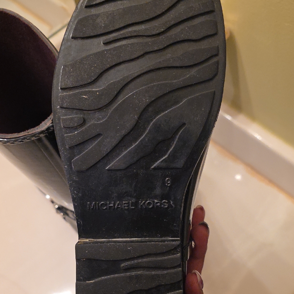 Michael Kors Glossy Black Rain Boots - Picture 3 of 3